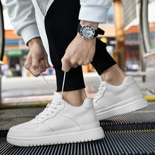Load image into Gallery viewer, Korean-Style Low-Top Sneakers – Men's &amp; Women's Casual White Shoes | Thick Sole Lace-Up