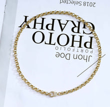 Load image into Gallery viewer, Chunky Square Rolo Chain Necklace, sku#CL11