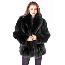 Load image into Gallery viewer, New European And American Stylish Fox-fur Lapel Coat