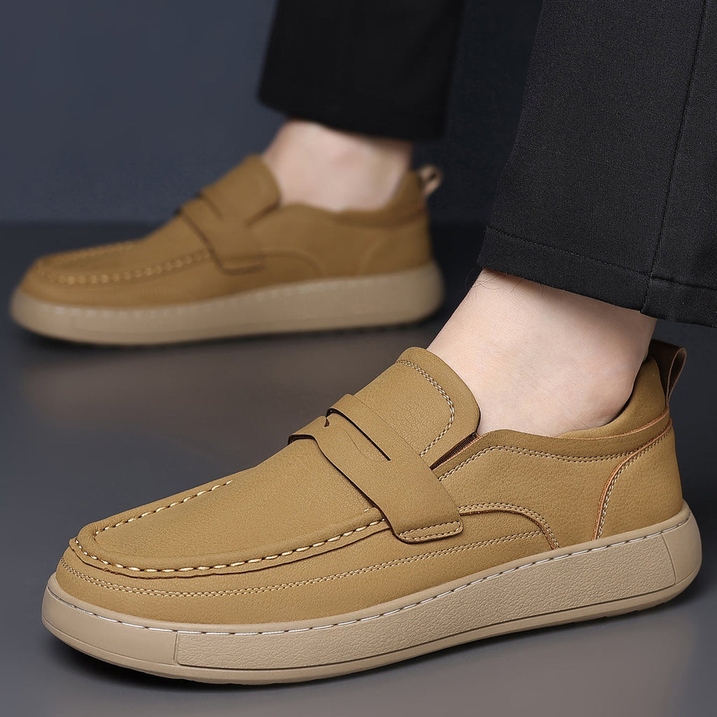 Men's Casual Slip-On Leather Shoes