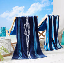 Load image into Gallery viewer, Cotton Velour Beach Towel - Maui Collection