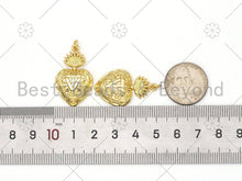 Load image into Gallery viewer, Gold Filled Fancy Heart Pendant/Charm, Heart Pendant, Madeline jewelry, 18x31mm,Sku#L609
