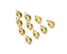 Load image into Gallery viewer, Large Hole Enamel Round Spacer Beads, Sku#LK654