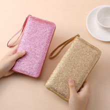 Load image into Gallery viewer, Women's Sequin Clutch Bag – PU Leather Evening Purse with Chain Strap