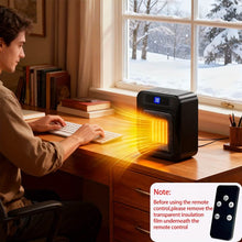 Load image into Gallery viewer, Space Heater for Indoor Use – 1500W Ceramic with Remote &amp; Timer