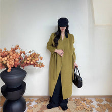 Load image into Gallery viewer, Long Double-sided Wool Coat In Korean Style