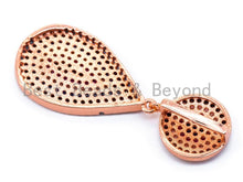 Load image into Gallery viewer, CZ Micro Pave Teardrop Pendant with Evil Eye, sku#L96