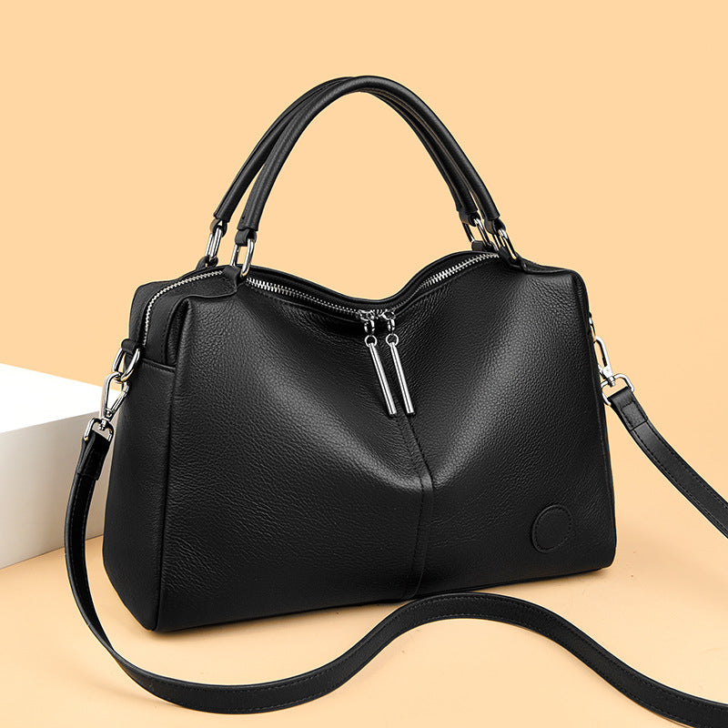 Genuine Leather Tote Bag for Women – Spacious Everyday Shoulder Bag