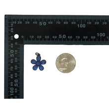 Load image into Gallery viewer, Purple/Green/Turquoise/Black/Fuchsia/Champagne /Blue CZ Flower Charm, Sku#ML68