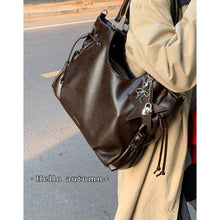 Load image into Gallery viewer, Vintage Biker Underarm Bag for Women - High Capacity PU Leather Crossbody