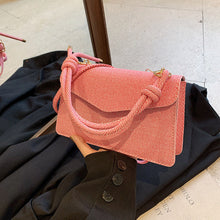 Load image into Gallery viewer, Korean-Style Crossbody Shoulder Bag - Premium PU Leather Square Flap Bag for Women