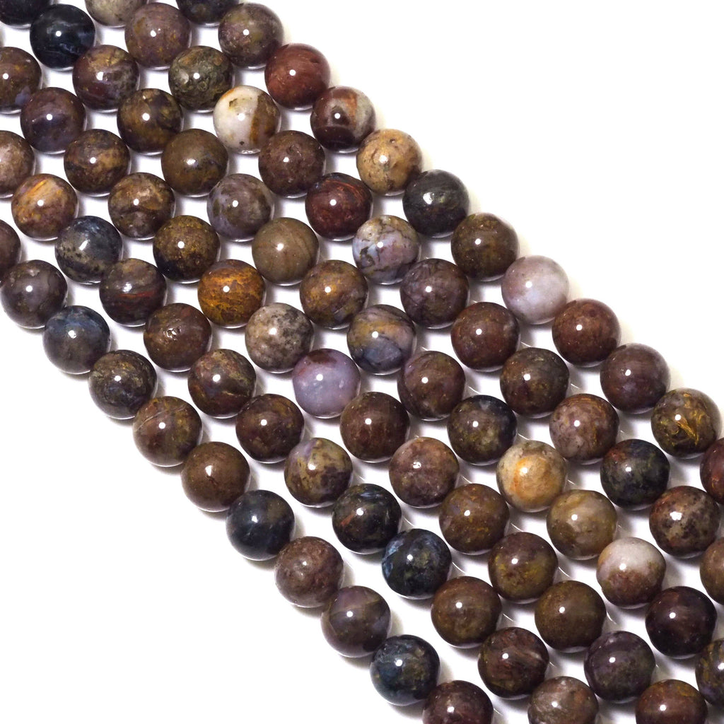 Genuine Petersite Round Smooth Beads, 6mm/8mm/10mm, Sku#U1576