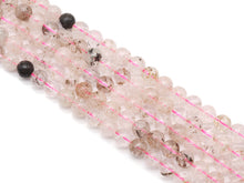 Load image into Gallery viewer, Genuine Pink Snowflake Phatom Round Smooth Beads, Sku#U1363