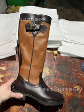 Load image into Gallery viewer, Women's Waterproof PU Leather Ankle Boots – Belt Buckle Round Toe Thick Sole High-Top