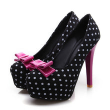 Load image into Gallery viewer, Bow Stiletto High Heels Pointed Toe Women's Dress Shoes