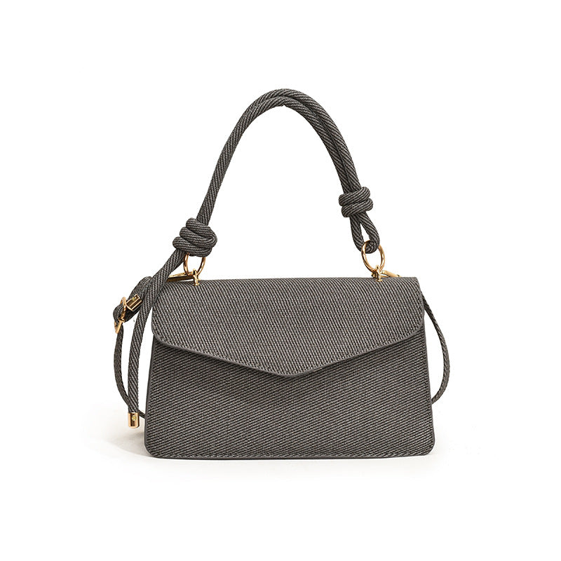 Korean-Style Crossbody Shoulder Bag - Premium PU Leather Square Flap Bag for Women