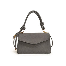 Load image into Gallery viewer, Korean-Style Crossbody Shoulder Bag - Premium PU Leather Square Flap Bag for Women