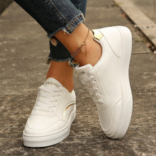 Load image into Gallery viewer, Women's Lace-Up Platform Sneakers | Round Toe Thick Sole Casual Flats