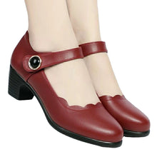 Load image into Gallery viewer, Chunky Heel Slip-On Shoes