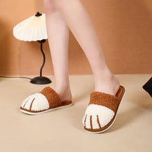 Load image into Gallery viewer, Unisex Cat Paw Plush Slippers | Faux Fur Slip-On Home Shoes