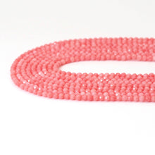 Load image into Gallery viewer, Pink Coral Round Faceted Beads, 3mm, Sku#U1635