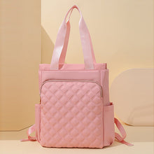 Load image into Gallery viewer, Diamond-Pattern Embroidered Backpack for Women | Dual-Handle Oxford Cloth Backpack | Sarah Express