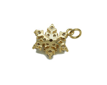 Load image into Gallery viewer, CZ Snowflake Charm, Sku#F1464