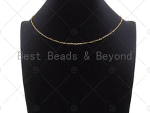 Load image into Gallery viewer, 18/32/7 Finished Dainty Gold Paper Clip Necklace and Brac
