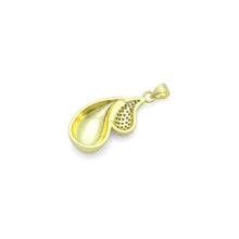 Load image into Gallery viewer, Gold CZ Double Teardrop Shape Charm Pendant, Sku#LK1095
