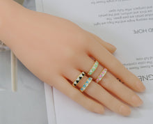 Load image into Gallery viewer, Enamel Triangle Adjustable Ring, Sku#X328