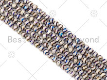 Load image into Gallery viewer, Mystic AB White Tibetan Agate with Double Line, Sku#UA230