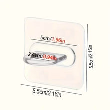 Load image into Gallery viewer, 4-Pack Clear Adhesive Utility Hooks
