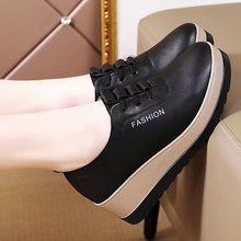 Load image into Gallery viewer, Women's Casual Microfiber Leather Shoes – Round Toe Elastic Band Low-Top Heels