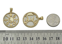Load image into Gallery viewer, Mother of Pearl Sun Moon Lucky Round Charm, Sku#LX82