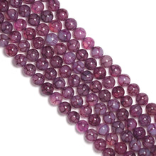 Load image into Gallery viewer, Natural Red Dragon Vein Agate Round Smooth Beads, Sku#U1766