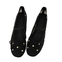 Load image into Gallery viewer, Women's Rhinestone Mesh Ballet Flats | Slip-On Round Toe Flat Shoes