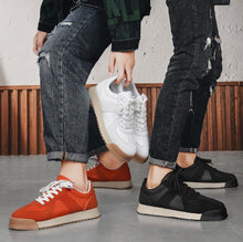 Load image into Gallery viewer, Retro Casual Sneakers - Thick Sole Square Toe Lace-Up Shoes