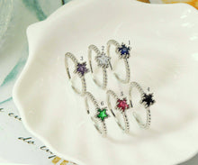 Load image into Gallery viewer, CZ Star Adjustable Ring, Sku#B145