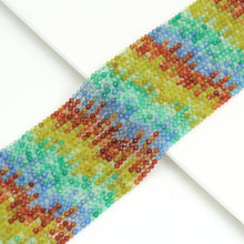 Load image into Gallery viewer, 3mm Multicolor Agate Round Faceted Beads, Sku#U1905