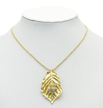 Load image into Gallery viewer, CZ Bee On Leaf Charm, Sku#LX31