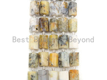 Load image into Gallery viewer, High Quality Natural Dentric Opal Cylinder Facted Beads, Natural Opal beads, 12x18mm, sku#U668