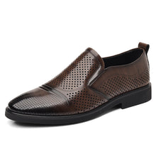 Load image into Gallery viewer, Men's Plus-Size Vintage Business Slip-On Leather Loafers