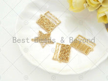 Load image into Gallery viewer, Filigree Gold Lacy Charm, Star/Square/Rectangular Shape Brushed Gold Twisted Wire Charm Pendants for Earrings necklace making, sku#CP08