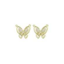 Load image into Gallery viewer, CZ Butterfly Connector Charm, Sku#LK920