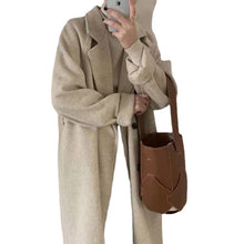 Load image into Gallery viewer, Women's Wool Coat Mid-length Loose Thicken Autumn Winter New Style Overcoat