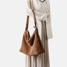 Load image into Gallery viewer, Women's Genuine Leather Bucket Crossbody Shoulder Bag – Retro Suede Soft Structured Handbag