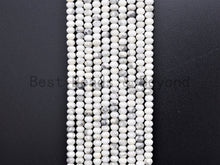 Load image into Gallery viewer, Natural Faceted Rondelle Howlite beads,2x3mm/3x5mm Natural W
