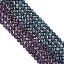 Load image into Gallery viewer, Natural Purple/Blue Hematite Round Smooth Beads, Sku#S158