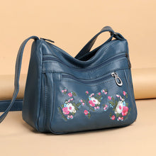 Load image into Gallery viewer, Embroidered Soft PU Leather Shoulder Bag