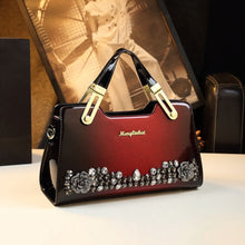 Load image into Gallery viewer, Studded Leather Tote Bag for Women – Diamond Encrusted Pillow Shape Shoulder Bag